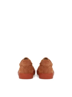 Ażurowe przewiewne sneakersy z zamszu