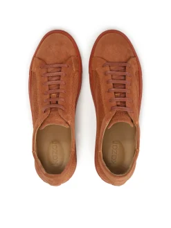 Ażurowe przewiewne sneakersy z zamszu