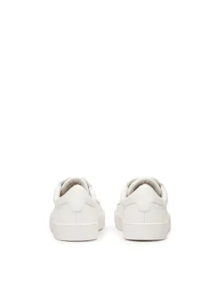 Białe minimalistyczne sneakersy ze skóry