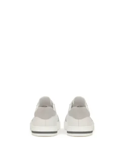 Biało-szare sneakersy męskie z monogramem KAZAR