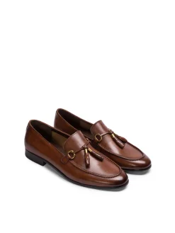 Brązowe loafersy męskie