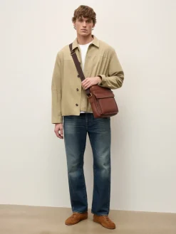 Brązowe zamszowe półbuty smart casual