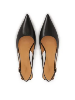Czarne czółenka slingback