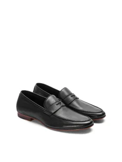 Czarne loafersy męskie