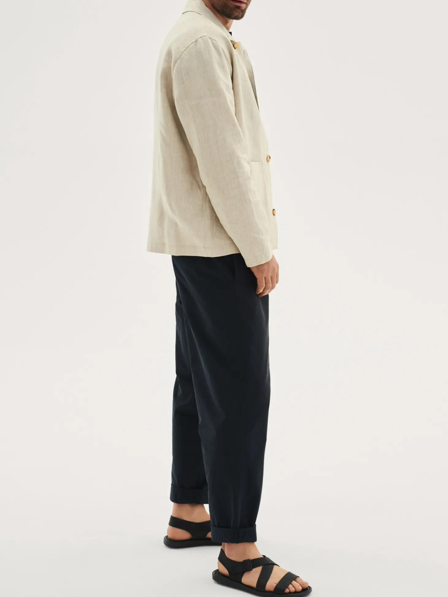 Czarne sandały męskie