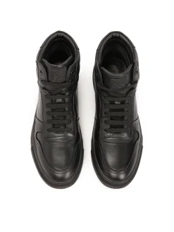 Czarne sneakersy do kostki