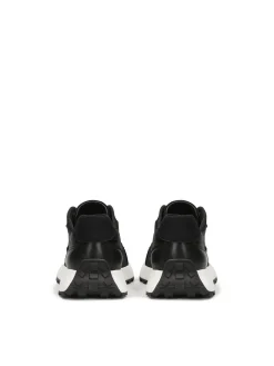 Czarne sneakersy męskie na wygodnej podeszwie
