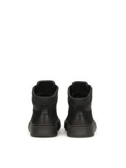 Czarne sneakersy męskie z wysoką cholewką