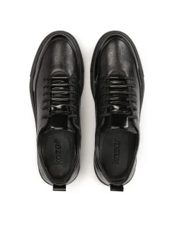 Czarne sneakersy z tłoczonym wzorem