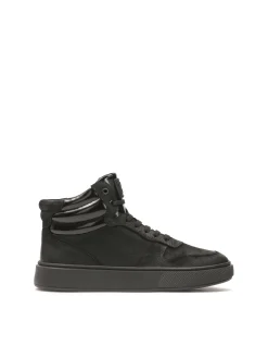 Czarne sneakersy z wysoką cholewką
