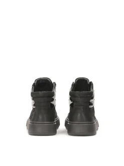 Czarne sneakersy z wysoką cholewką