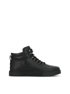 Czarne sznurowane sneakersy męskie