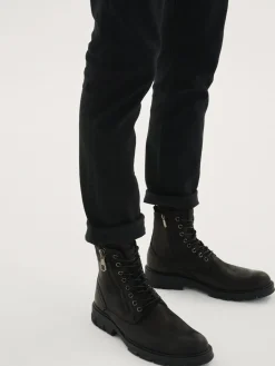 Czarne trzewiki męskie