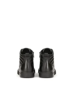 Czarne wysokie sneakersy męskie