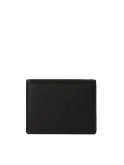 Czarny skórzany portfel w stylu minimal