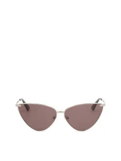 Damskie okulary w srebrnym kolorze z filtrem UV