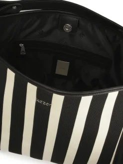 Duża torebka tote bag w paski