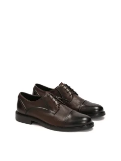 Eleganckie półbuty męskie z noskiem cap toe