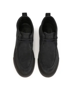 Granatowe sneakersy z krótkim sznurowaniem