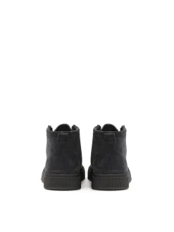 Granatowe sneakersy z krótkim sznurowaniem