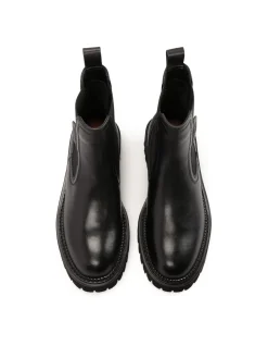 Klasyczne chelsea boots z licowej skóry