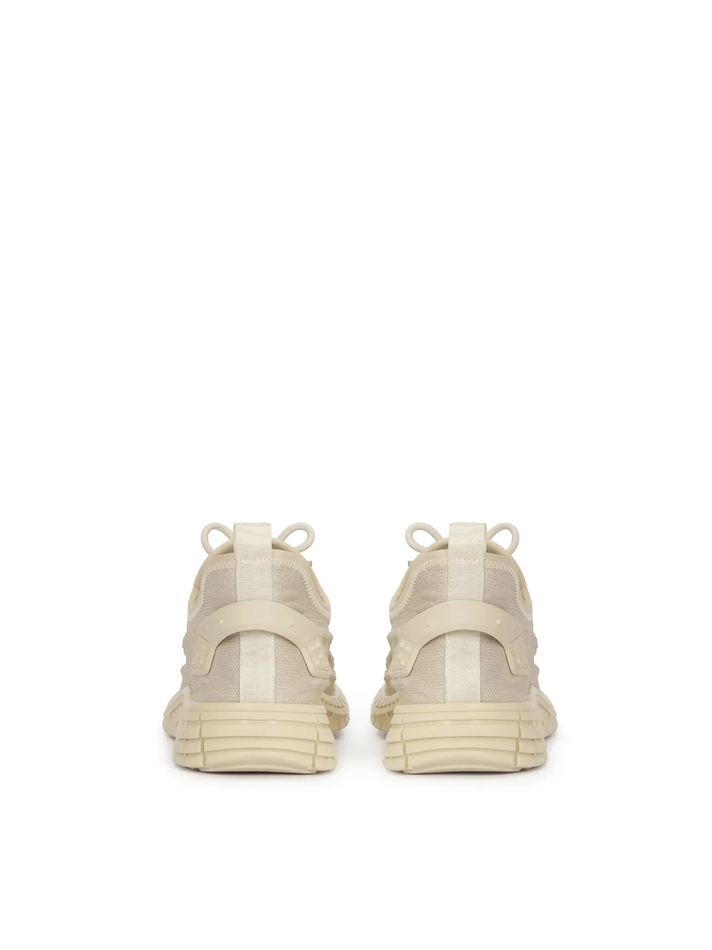 Lekkie beżowe sneakersy męskie z tkaniny