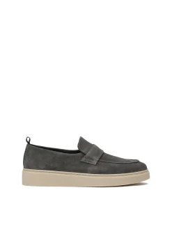 Loafersy męskie z zamszu na podeszwie typu sneakers