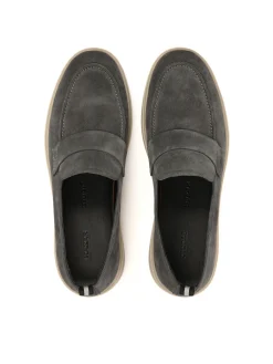 Loafersy męskie z zamszu na podeszwie typu sneakers