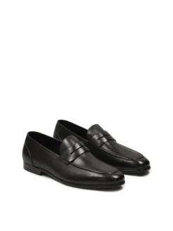 Loafersy z naturalnej skóry w czarnym kolorze