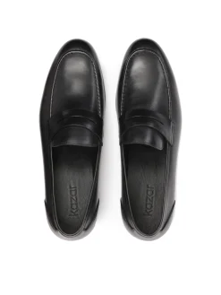 Loafersy z naturalnej skóry w czarnym kolorze