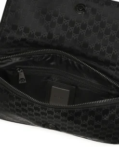 Mała tekstylna listonoszka w monogramy