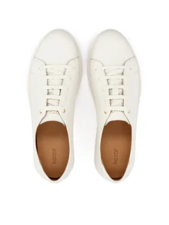 Minimalistyczne białe sneakersy ze skóry