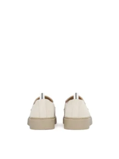 Minimalistyczne loafersy na podeszwie typu sneakers z zamszu