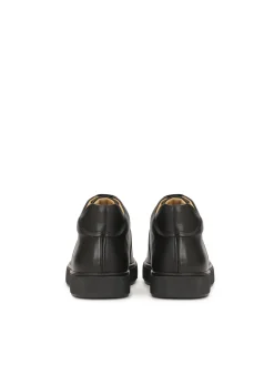 Minimalistyczne sneakersy męskie z gładkiej skóry