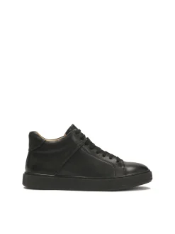 Minimalistyczne sneakersy męskie z gładkiej skóry