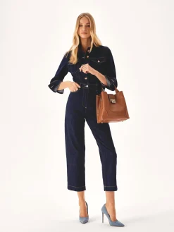 Niebieskie czółenka z tkaniny denim