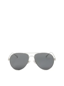 Okulary aviator ze srebrną oprawką