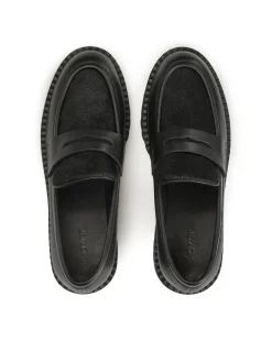Półbuty slip-on z naturalnym włosiem