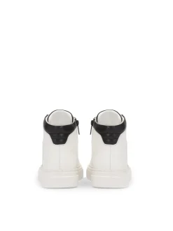 Skórzane męskie sneakersy z cholewką za kostkę