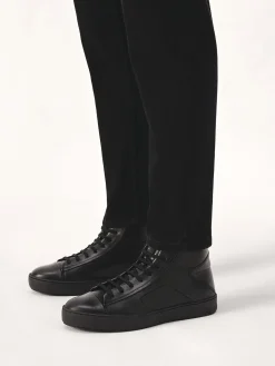 Skórzane sneakersy za kostkę