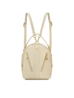 Skórzany plecak w kolorze off-white