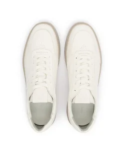 Sneakersy z naturalnej skóry w odcieniu off-white