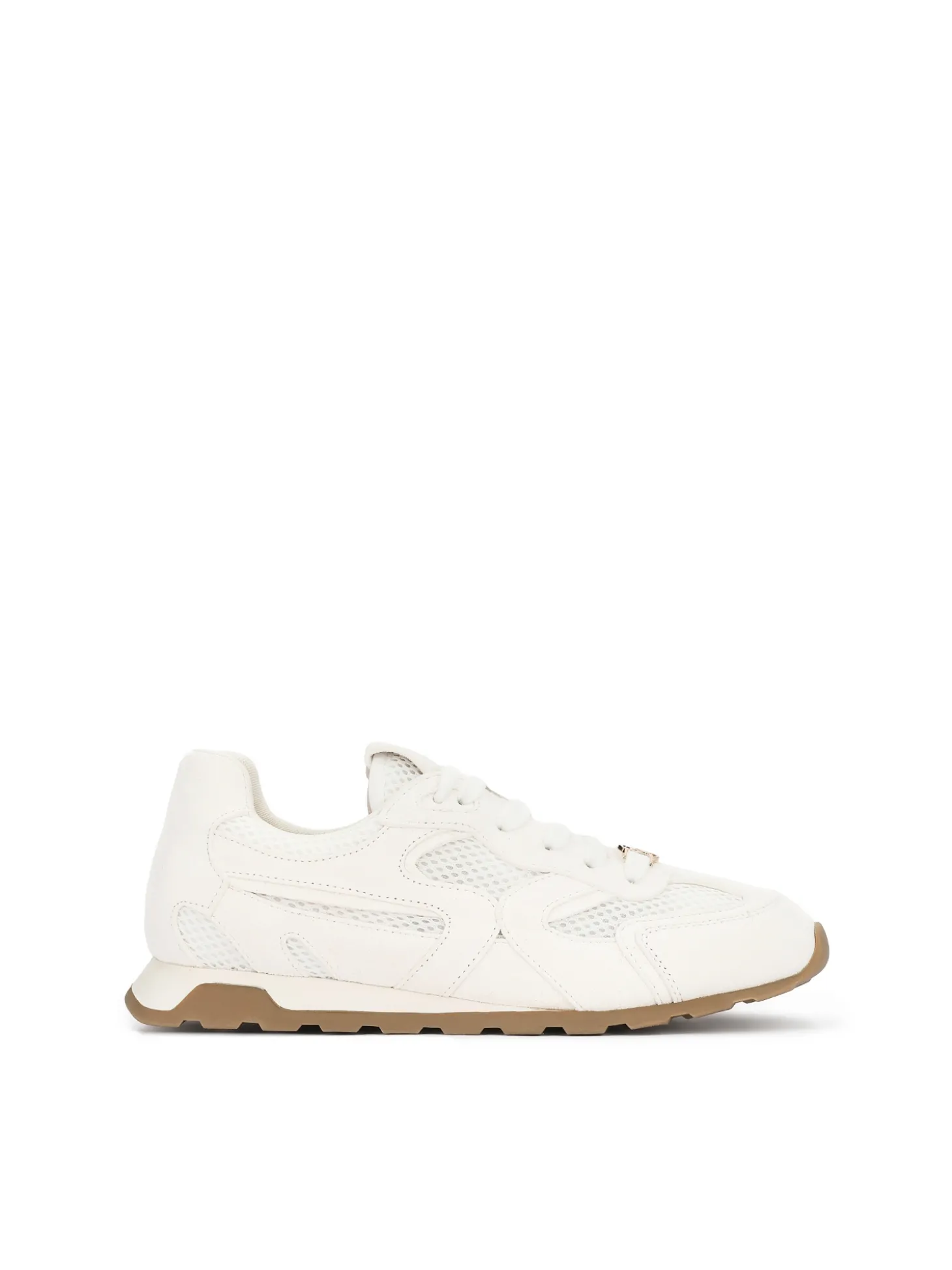 Sneakersy z tkaniny i zamszu