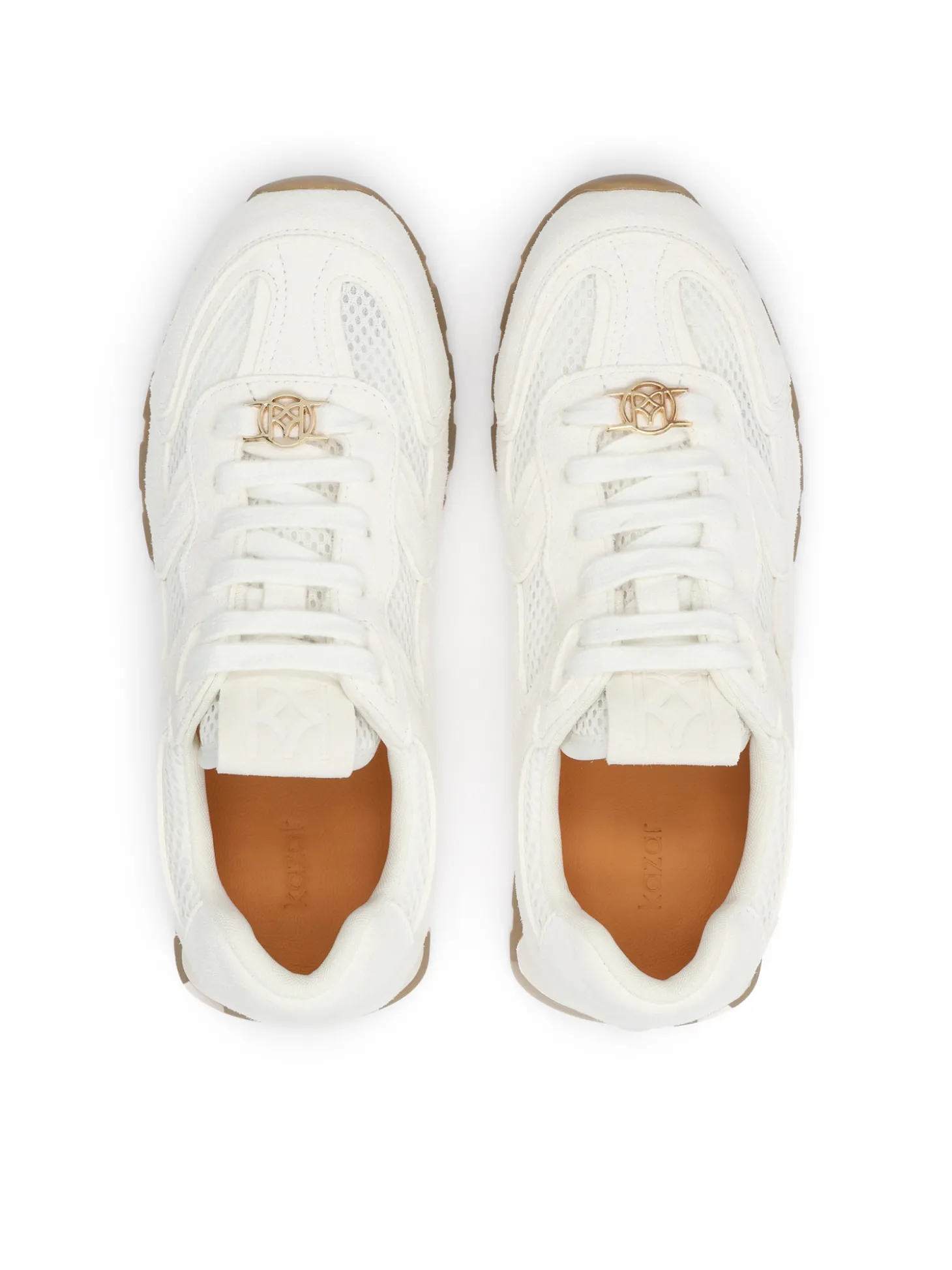 Sneakersy z tkaniny i zamszu