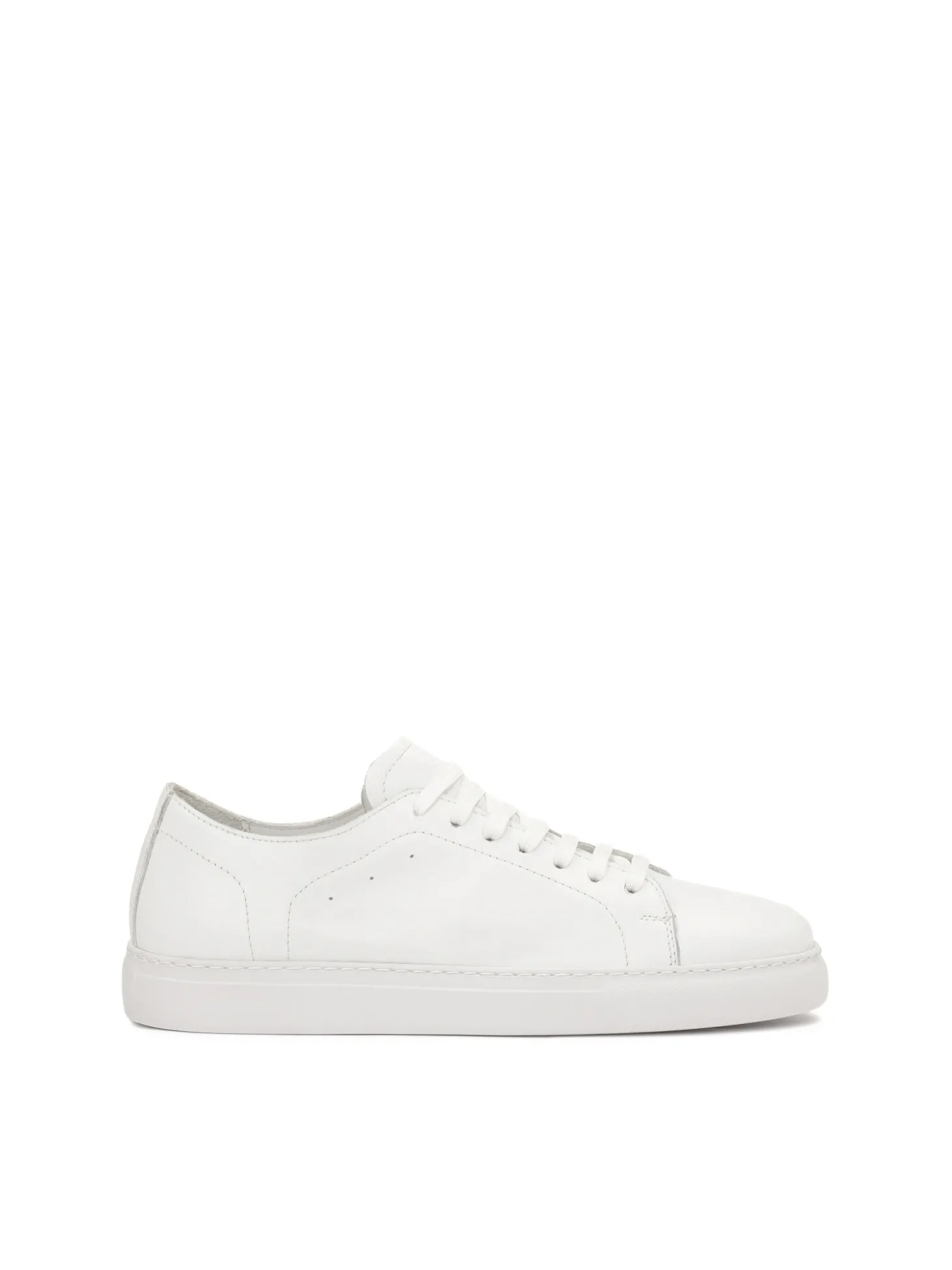 Sznurowane białe sneakersy męskie