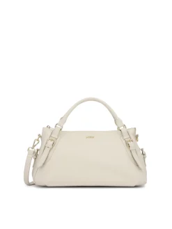 Torebka z miękkiej skóry w kolorze off white