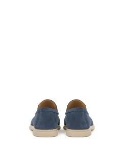 Wsuwane niebieskie buty męskie