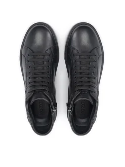 Wysokie sneakersy męskie zdobione monogramem