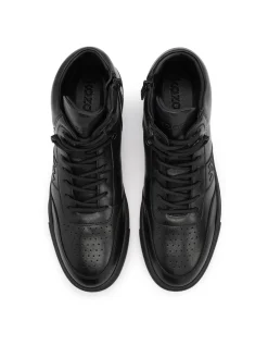 Wysokie sneakersy z naturalnej skóry