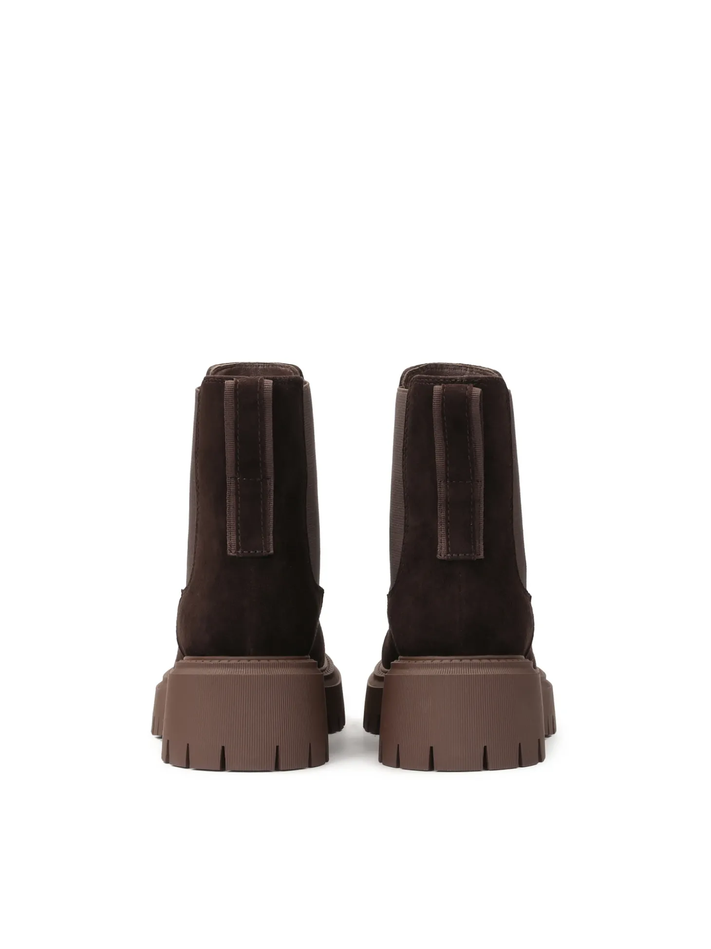 Zamszowe botki typu Chelsea boots